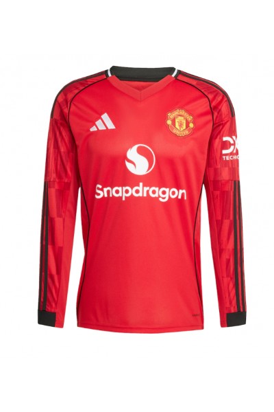 Manchester United Jalkapallovaatteet Kotipaita 2025-26 Pitkähihainen Manchester United Jalkapallovaatteet Kotipaita 2025-26 Pitkähihainen